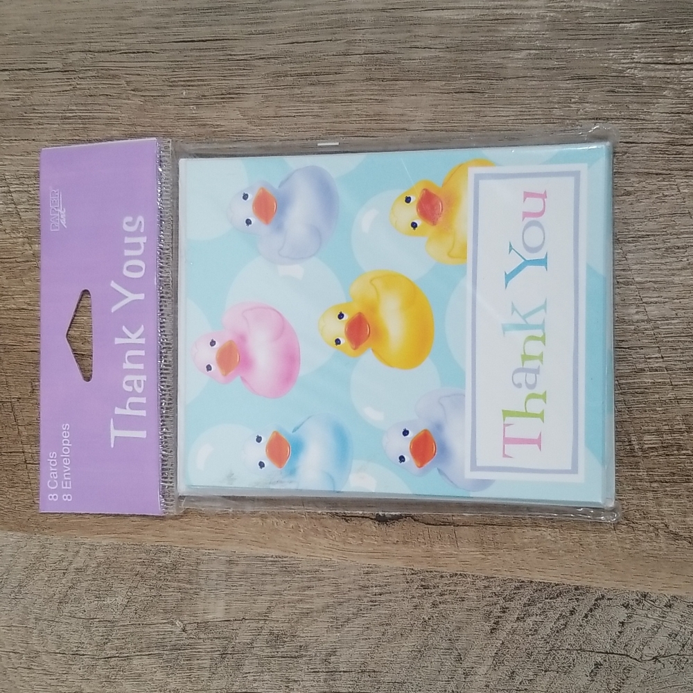 Thank You Cards 8 Rubber Ducks BRAND New